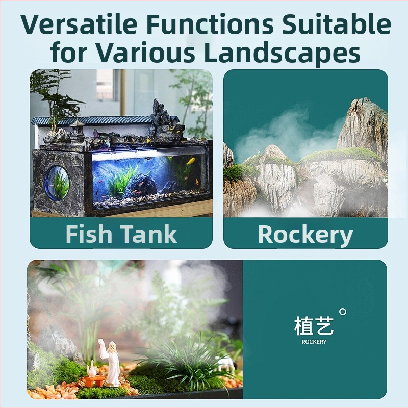 Ultrazvukový generátor hmly pre akvárium a bonsajové jazierko – 1 výstup hmly, nádrž 4,1–6,0 L, pokrytie 21–30 m², 24 W, nízka hlučnosť