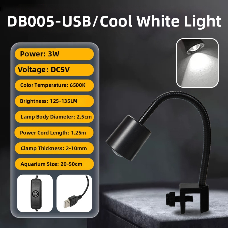 Nai Chong Mini malé spot svetlo pre akvárium — Pôvod: Šandong; Model: Mini Small Spot Light; Importované: Nie