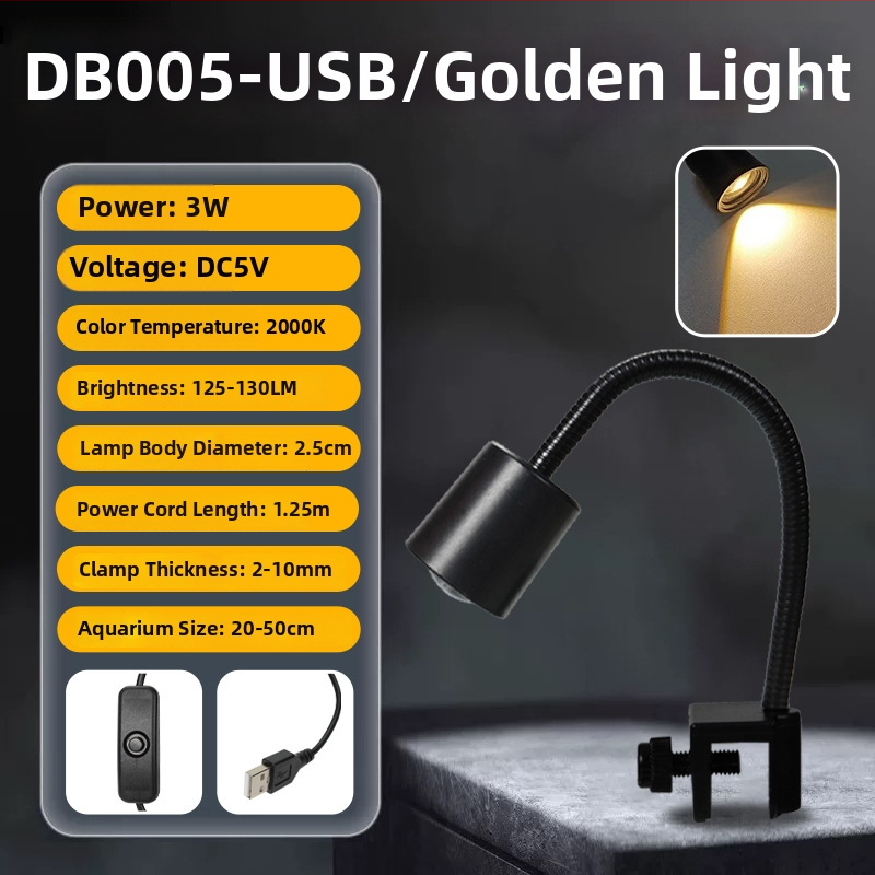 Nai Chong Mini malé spot svetlo pre akvárium — Pôvod: Šandong; Model: Mini Small Spot Light; Importované: Nie