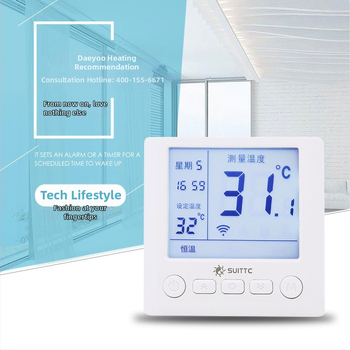 Elektrický termostat podlahového vykurovania, meranie teploty, 220V, skrytá montáž