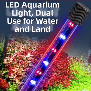 LED ponorné svetlo pre akvárium, vodotesné so spínačom