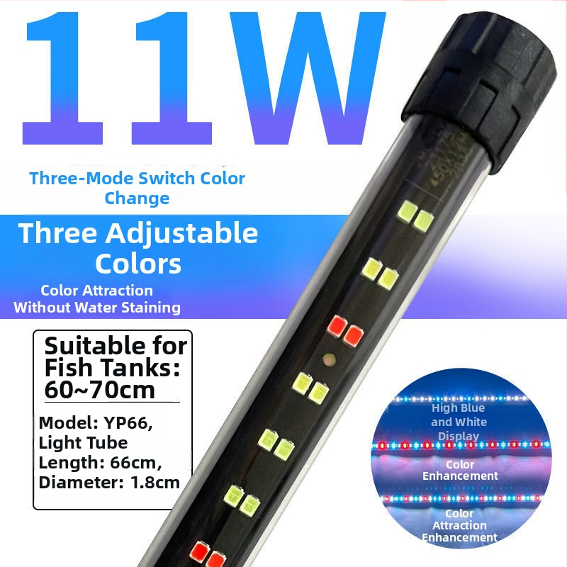 LED ponorné svetlo pre akvárium, vodotesné so spínačom
