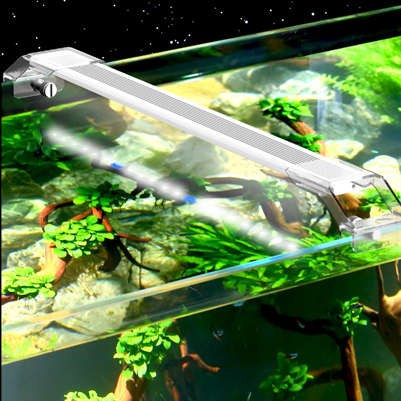 LED svetlo do akvária pre vodné rastliny, hliníkové zliatinové puzdro, nastaviteľná jas, model LDP, 0.5 kg