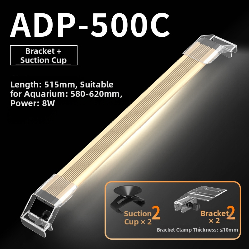 LED svetlo do akvária pre vodné rastliny, hliníkové zliatinové puzdro, nastaviteľná jas, model LDP, 0.5 kg