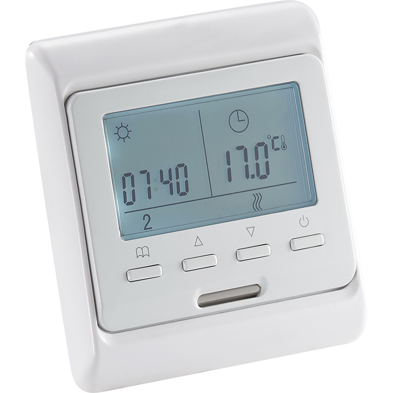 Digitálny stenový termostat pre vodné podlahové vykurovanie a domáce centrálnu klimatizáciu, ovládanie teploty v miestnosti, montáž na stenu, 220V AC