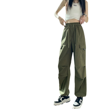 Ženské nohavice na prácu Ice Silk, rýchloschnúce, haremský štýl, stredný pás sťahovacou šnúrkou, voľný strih, polyester 90–95%