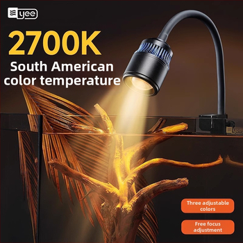 Akvarijná LED klip lampka s nastaviteľným zaostrením (Značka: yee; Výkon: 3W-50W; Hmotnosť: 600g; Materiál: PC s odolnosťou voči plameňom; Funkcia: Osvetlenie)