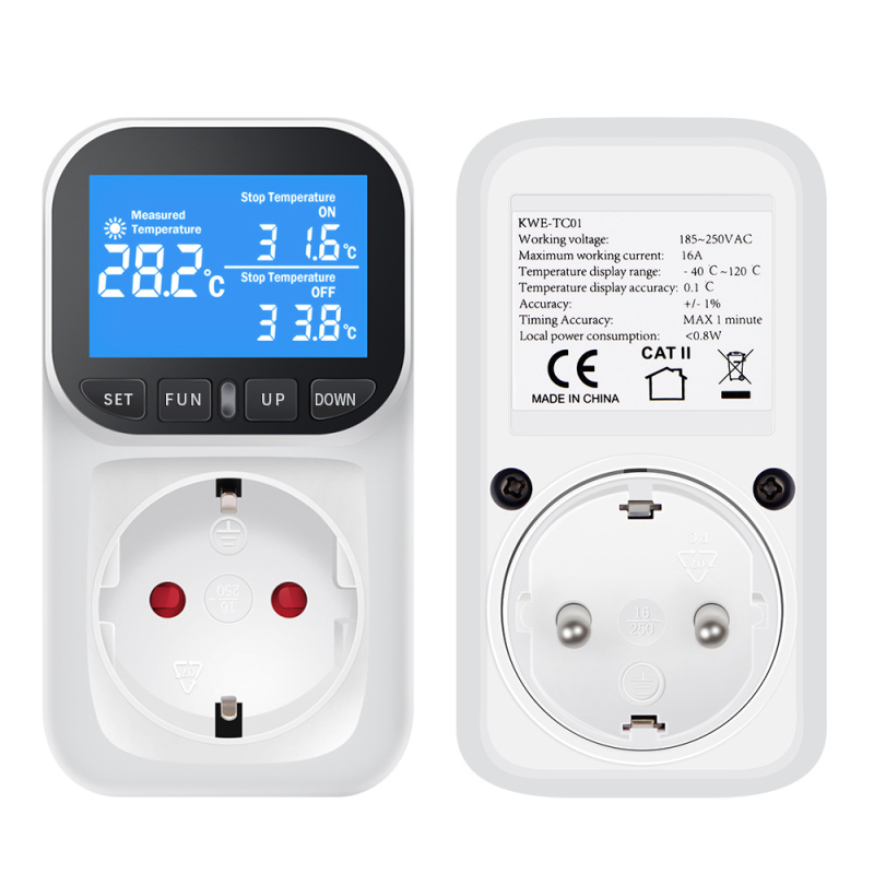 Termostat pre akvárium s dotykovou obrazovkou, digitálnym displejom a inteligentnou reguláciou teploty