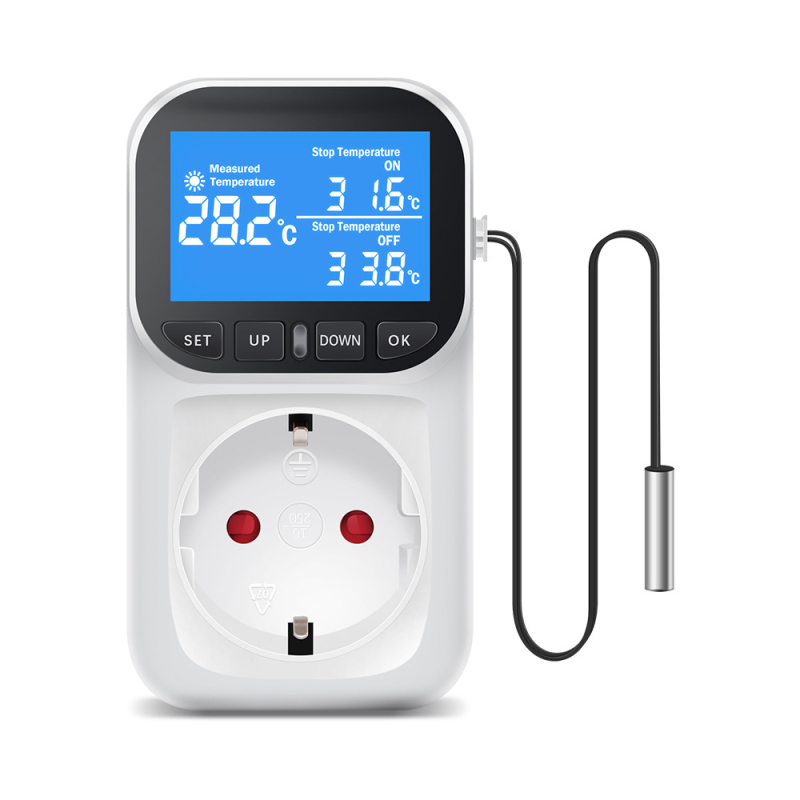 Termostat pre akvárium s dotykovou obrazovkou, digitálnym displejom a inteligentnou reguláciou teploty