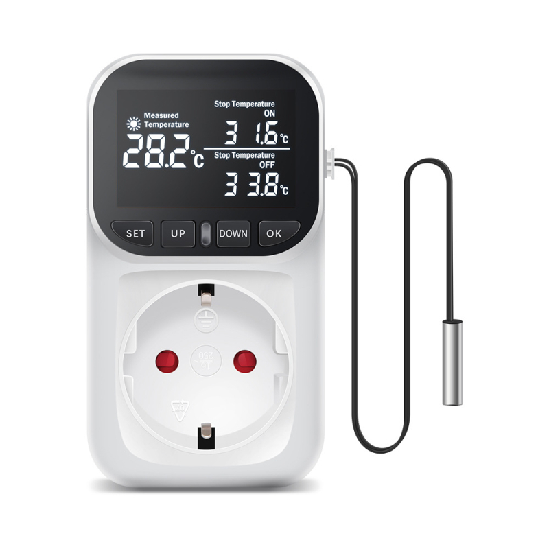 Termostat pre akvárium s dotykovou obrazovkou, digitálnym displejom a inteligentnou reguláciou teploty