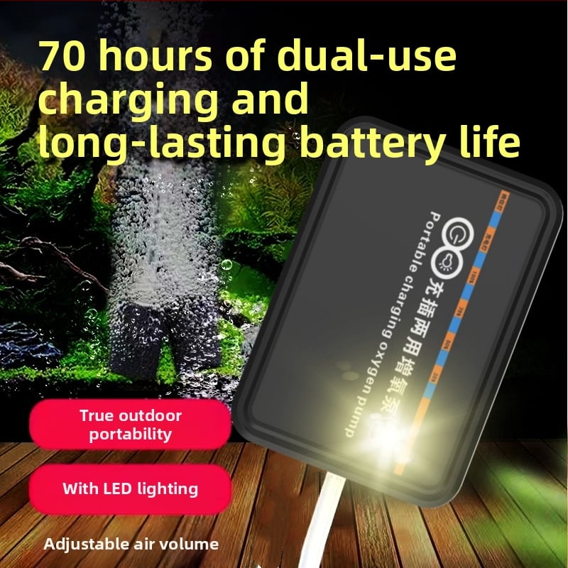 USB prenosná oxigénová pumpa s LED osvetlením pre rybolov (Nie je dovážaná · Iný región · Cezhraničný export: Áno)