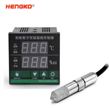 Regulátor teploty a vlhkosti s digitálnym displejom a teplotným senzorom, rozsah -40°C…120°C, vlhkosť 1–100% RH, presnosť ±0.2°C / ±3% RH, 220V