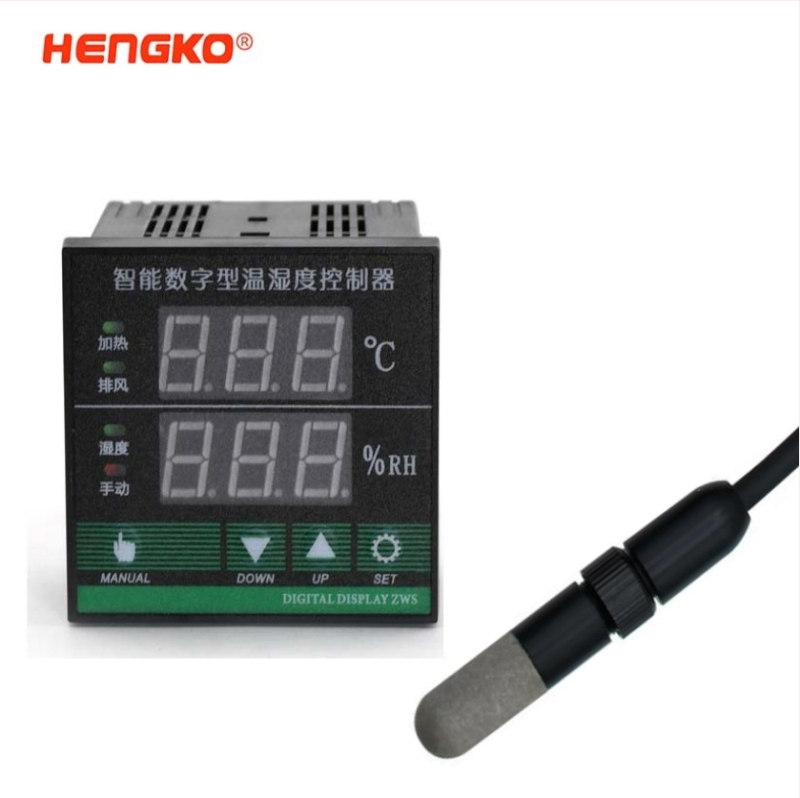 Regulátor teploty a vlhkosti s digitálnym displejom a teplotným senzorom, rozsah -40°C…120°C, vlhkosť 1–100% RH, presnosť ±0.2°C / ±3% RH, 220V