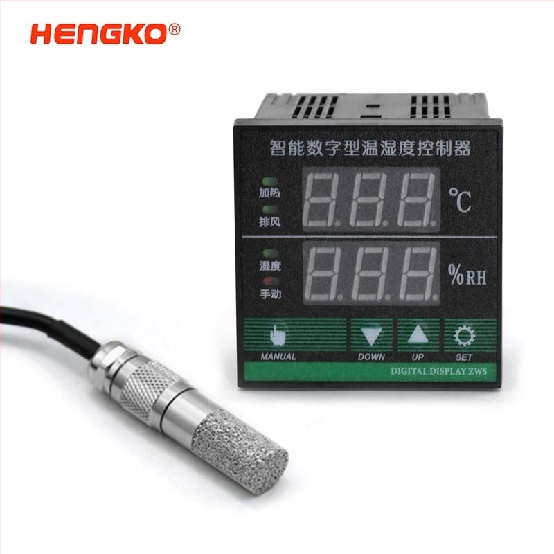 Regulátor teploty a vlhkosti s digitálnym displejom a teplotným senzorom, rozsah -40°C…120°C, vlhkosť 1–100% RH, presnosť ±0.2°C / ±3% RH, 220V