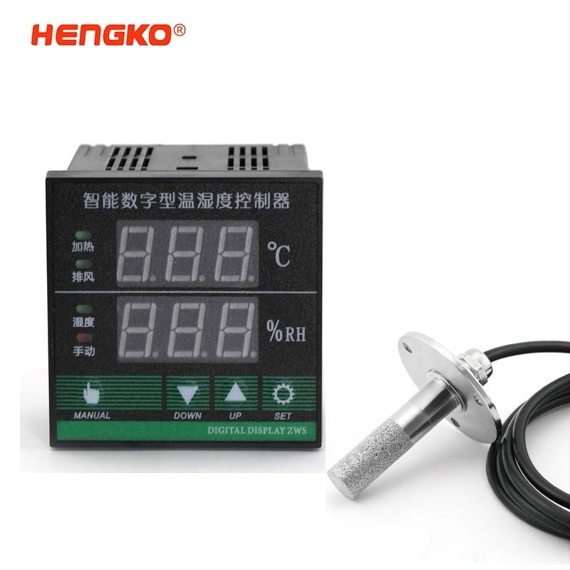 Regulátor teploty a vlhkosti s digitálnym displejom a teplotným senzorom, rozsah -40°C…120°C, vlhkosť 1–100% RH, presnosť ±0.2°C / ±3% RH, 220V