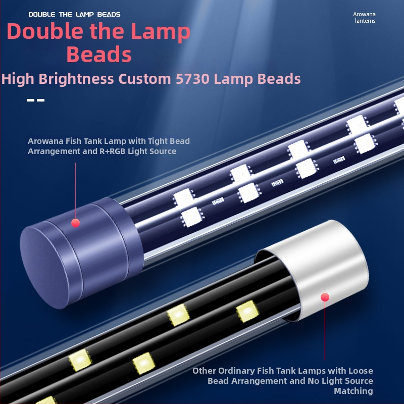 LED apšvietimas akvariumui (Medžiaga: Plastikas; Funkcija: Akvariumo apšvietimas; Prekės ženklas: Crazy Water Grass; Galia: Pasirenkama)