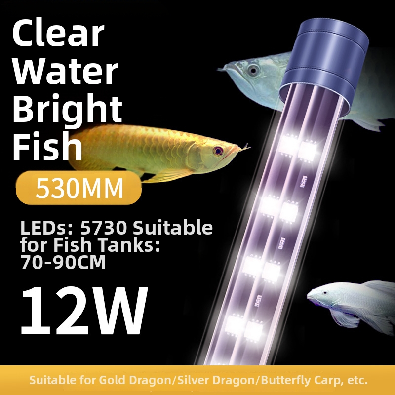 LED apšvietimas akvariumui (Medžiaga: Plastikas; Funkcija: Akvariumo apšvietimas; Prekės ženklas: Crazy Water Grass; Galia: Pasirenkama)