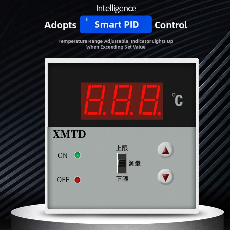 Dubultās kontroles digitālais temperatūras regulators ar displeju (XMTD2201/2202; fiksēta uzstādīšana; 220V)