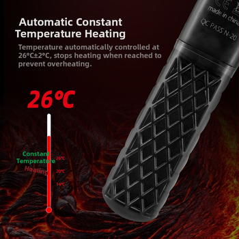 Akvarijska grijača šipka s regulacijom temperature – ABS, 158 g, 30–100 W