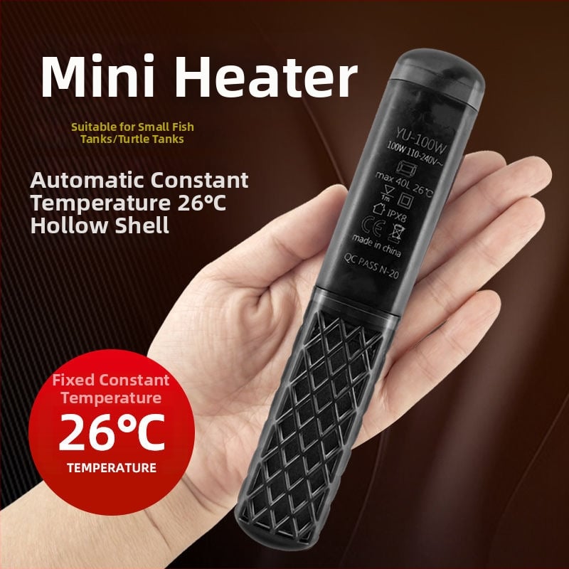 Akvarijska grijača šipka s regulacijom temperature – ABS, 158 g, 30–100 W