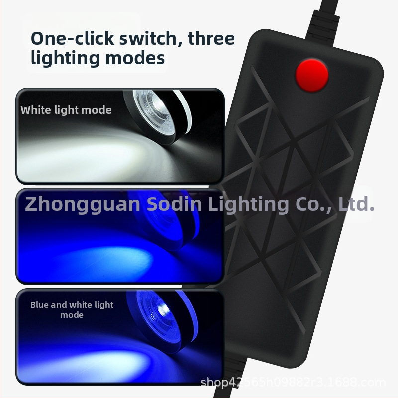 LED klipo lemputė akvariumui augančiam tankui, aliuminio lydinys, 16W, augimui skirtas apšvietimas, prekės ženklas Yikeda