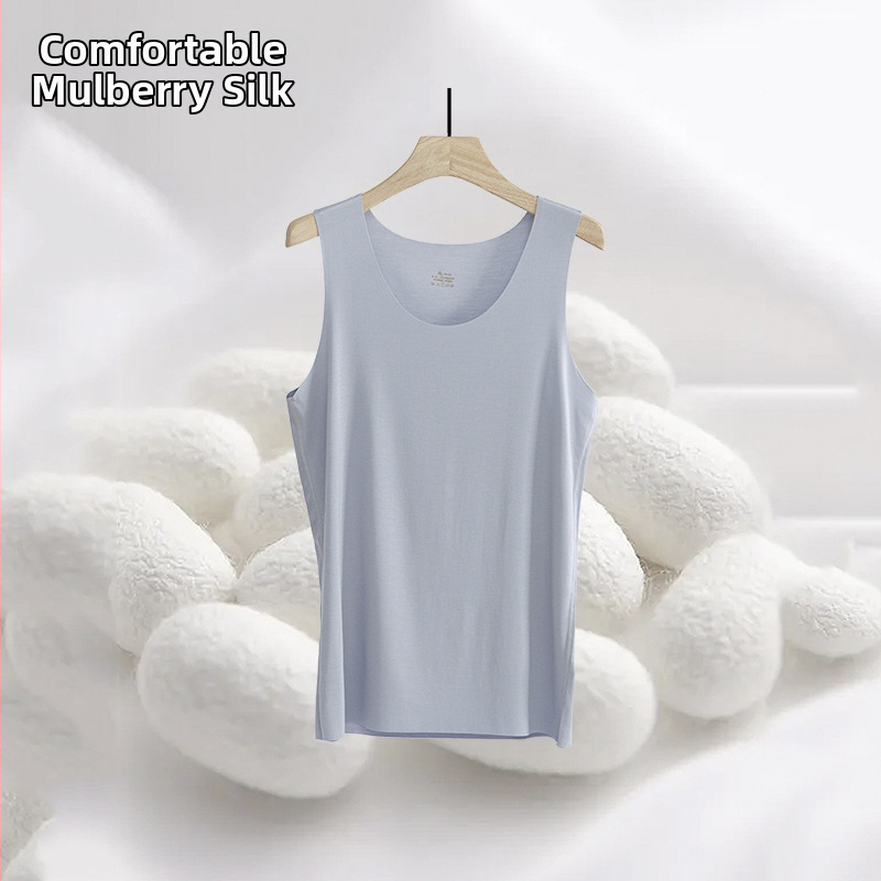 Vīriešu bezšuvju modal top, 70–80% modal, elastīgs, antibakteriāls, vasaras ultra-plāns