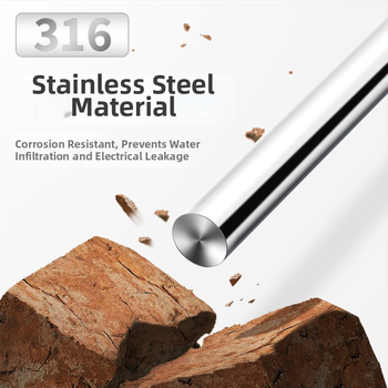 Nerezová vykurovacia tyč pre akvárium s automatickou reguláciou teploty, odolná proti výbuchu a energeticky úsporná