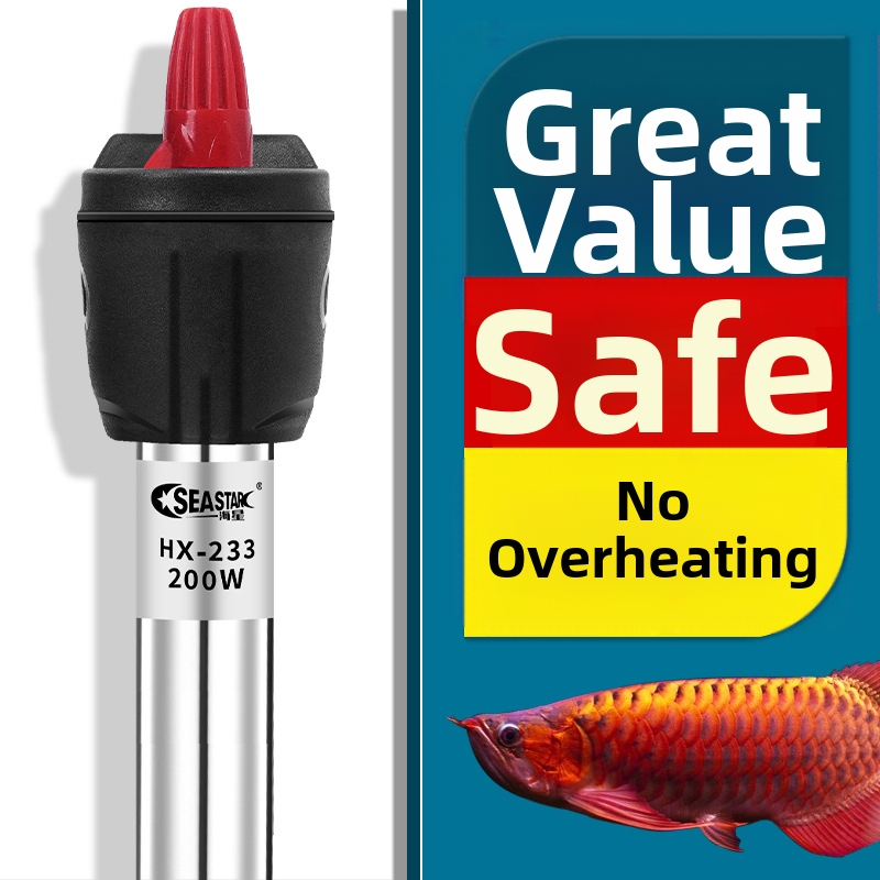 Nerezová vykurovacia tyč pre akvárium s automatickou reguláciou teploty, odolná proti výbuchu a energeticky úsporná