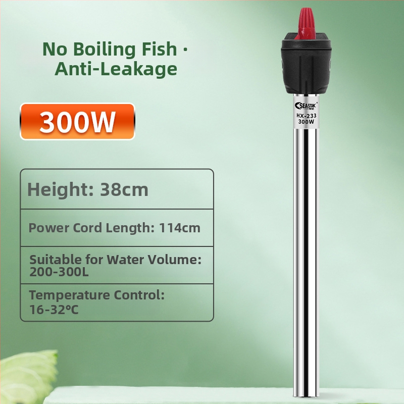 Nerezová vykurovacia tyč pre akvárium s automatickou reguláciou teploty, odolná proti výbuchu a energeticky úsporná