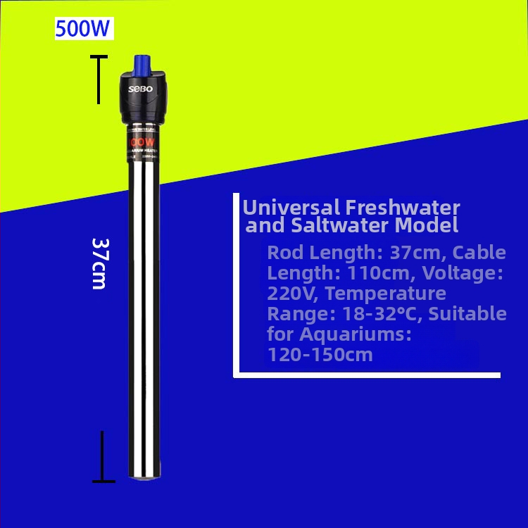 Songbao nerezová oceľová vykurovacia tyč pre akvárium, 400 g, model SB, automatická regulácia teploty