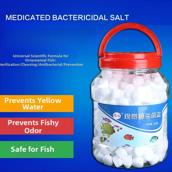 Akváriová soľ pre okrasné ryby — dezinfekcia a zlepšenie kvality vody v akváriu (Filter; Zariadenie pre akvárium; Importované: Nie; Medzinárodný export: Áno)