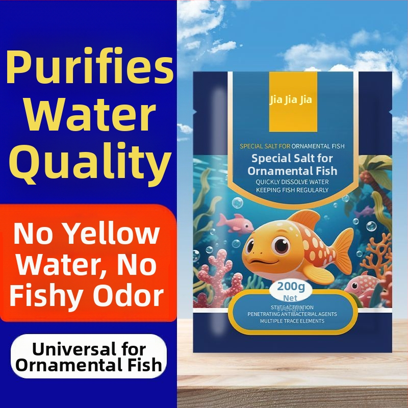Akváriová soľ pre okrasné ryby — dezinfekcia a zlepšenie kvality vody v akváriu (Filter; Zariadenie pre akvárium; Importované: Nie; Medzinárodný export: Áno)