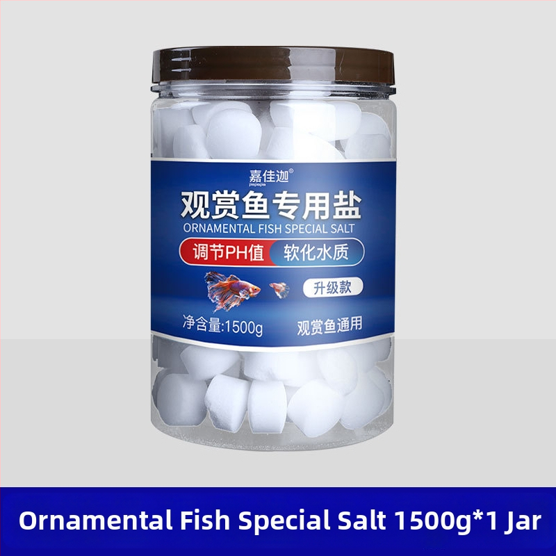 Sterilizačná soľ pre okrasné ryby v akváriu — čistenie vody, morská soľ, minerálna soľ pre chov koi