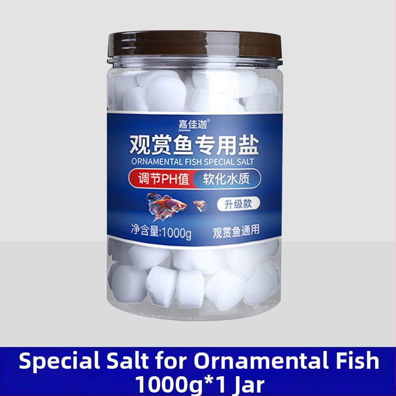 Sterilizačná soľ pre okrasné ryby v akváriu — čistenie vody, morská soľ, minerálna soľ pre chov koi