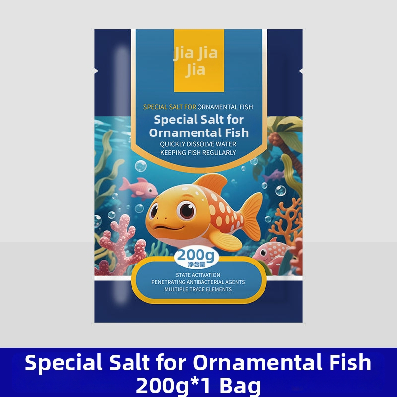 Sterilizačná soľ pre okrasné ryby v akváriu — čistenie vody, morská soľ, minerálna soľ pre chov koi