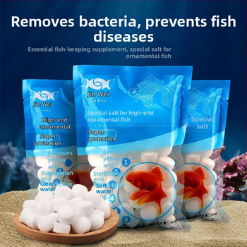 Akvarijná soľná guľa – sterilizácia, zmäkčovanie vody, čistenie pre chov rýb