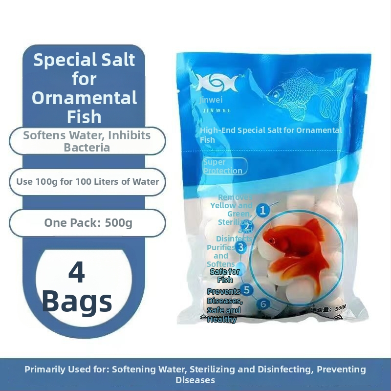 Akvarijná soľná guľa – sterilizácia, zmäkčovanie vody, čistenie pre chov rýb