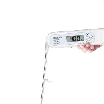 Vysoko presný skladací teplomer na potraviny s vyklápacou sondou – pre olej, kúpeľovú vodu pre dieťa, dojčenské mlieko a domáce pečenie; teplotný rozsah -50°C až 300°C