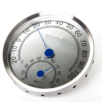 TH600B Termometru și higrometru, oțel inoxidabil, 0-100°C, Precizia umidității 100%