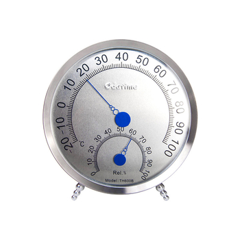 TH600B Termometru și higrometru, oțel inoxidabil, 0-100°C, Precizia umidității 100%