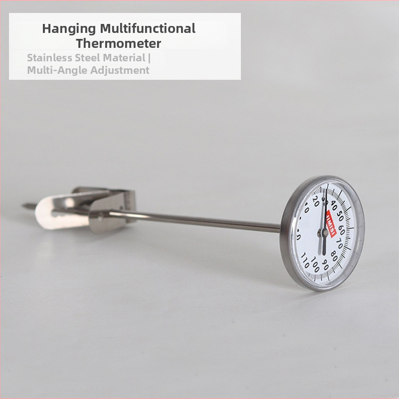 Kuchynský zavesný teploměr so sondou pre vodu, olej a mlieko, rozsah -10°C až 110°C