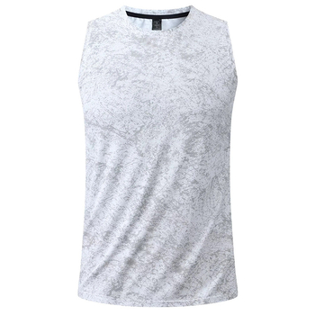 Pánske bez rukávov tank top, rýchloschnúci, 90% polyester + 10% elastán, priedušný, voľný strih