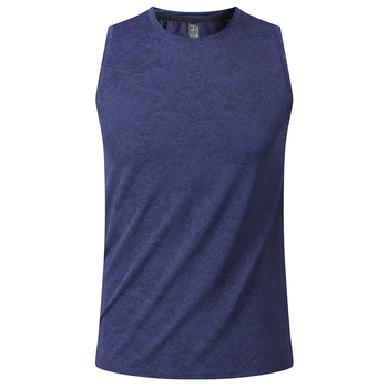Pánske bez rukávov tank top, rýchloschnúci, 90% polyester + 10% elastán, priedušný, voľný strih