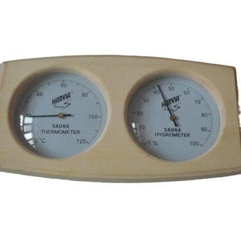 Termometru și higrometru din lemn pentru saună și baie, marca Huayang, greutate 298 g