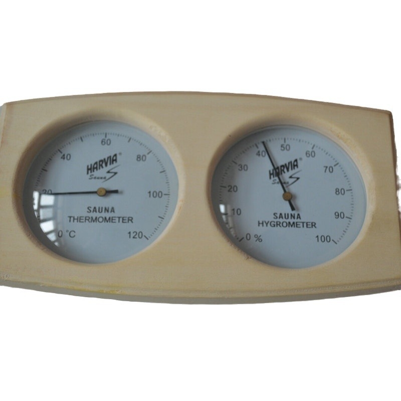 Termometru și higrometru din lemn pentru saună și baie, marca Huayang, greutate 298 g