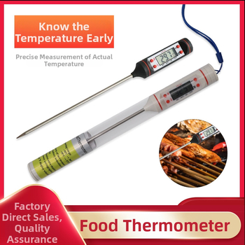 Potravinársky teplomer s digitálnym displejom, rozlíšenie 0,1°C, prispôsobiteľná sonda, Chef Ji Qixiu