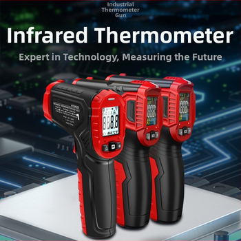 Bezdotykový infračervený teploměr pre priemyselné objekty HT650C | HD displej | odozva 0,5 s | Batéria: 2× AAA