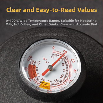 ComeMore potravinový teploměr z nerezovej ocele na mlieko, kávu a vodu – úprava výroby, licencovaná súkromná značka, 300 kusov v balení