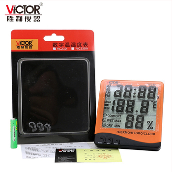 Teplotno-hygrometr s budíkom a kalendárom VC230/VC230A/VC330, meranie 0-50°C, 30-90% RH, rozlíšenie 0,1