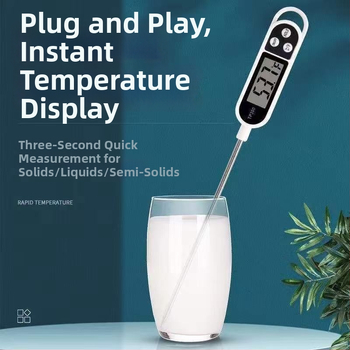 Kairun TP300 Digitálny kuchynský teplomer s sondou — vysoká presnosť, pre dojčenské mlieko, vodu, olej a jedlo